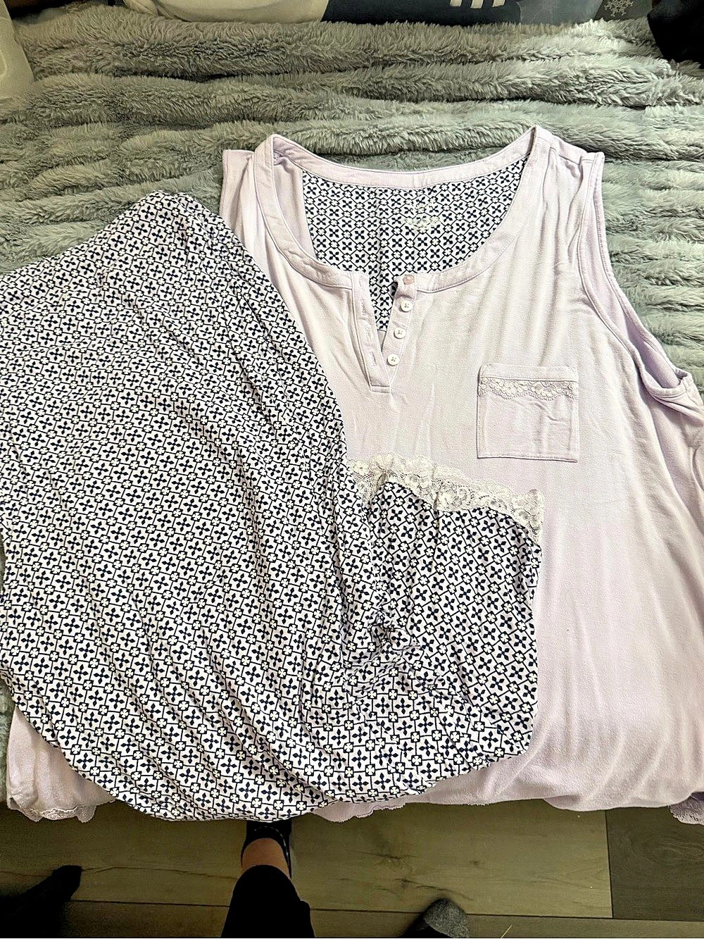 Eileen Fisher Geometric Tank Top Pink & Blue Size XXXL
